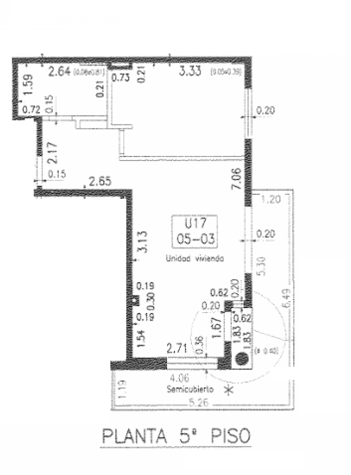 DEPTO. 1 DORMITORIO